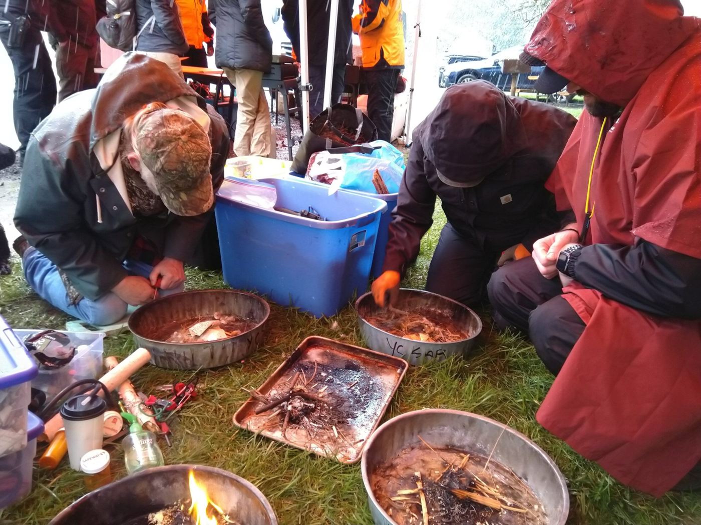 YCSAR members training outdoors